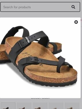 Birkenstock Womens Mayari Toe Sleeve Sandals Size 35